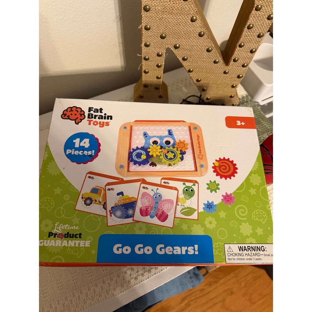 Fat Brain Toys Go Go Gears Kids OS Multicolor Good Educational STEM 14 Piece Set - Picture 4 of 5